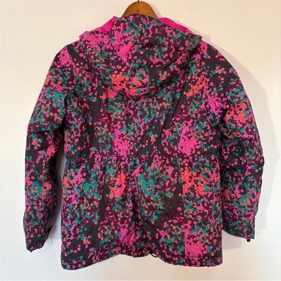 The North Face Girls' Hooded Puffer Jacket - Pink Multi Floral - Picture 4 of 9